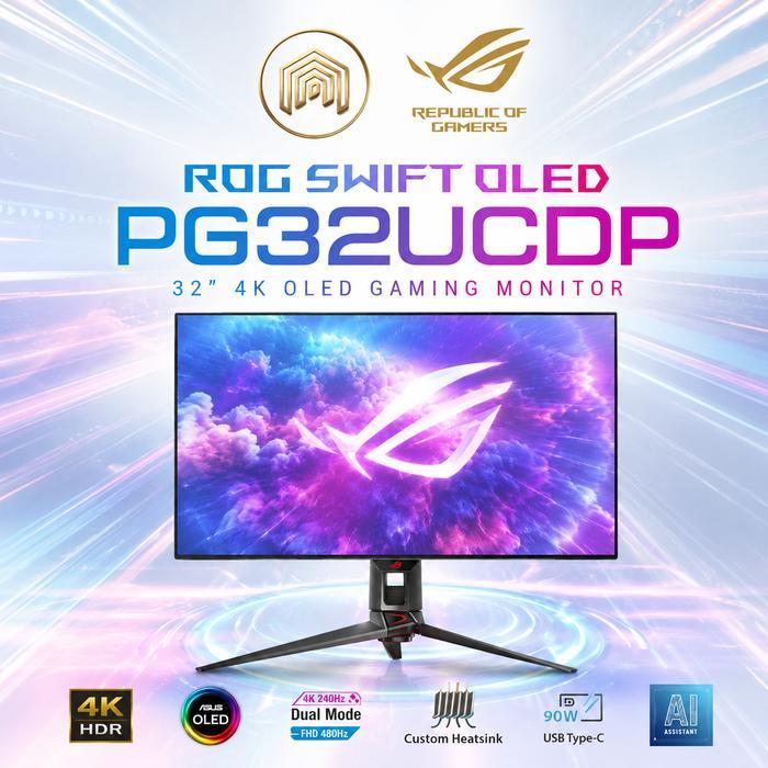 Monitor Gaming ASUS ROG Swift OLED PG34WCDN 34 Inch Tandem RGB QD-OLED Ultrawide WQHD 3440x1440 Curv