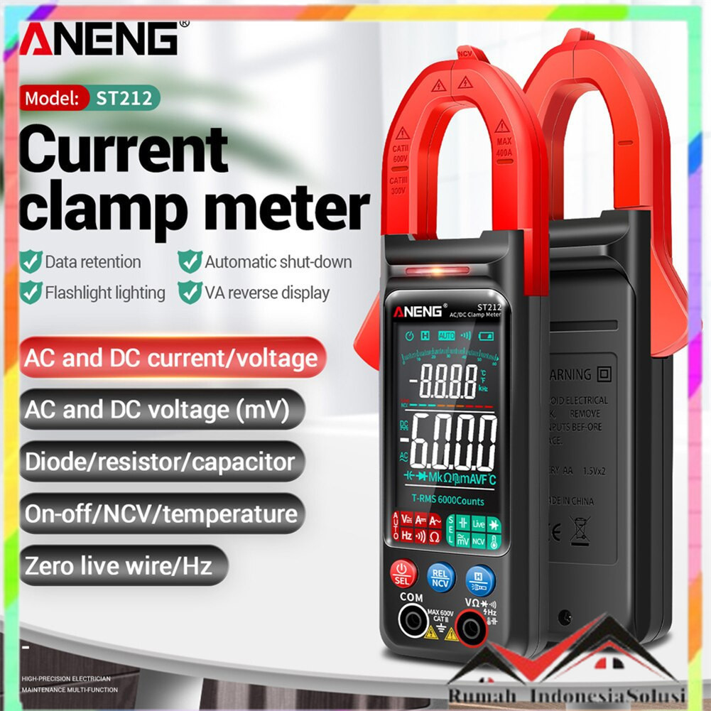 

- ANENG Tester Listrik Digital Clamp Meter - ST212 -