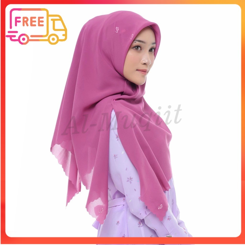 DISKON RABBANI Kerudung Segi Empat Solder L Zahira New Large (135 x 135) Hijab Al-Muqiit.Shop