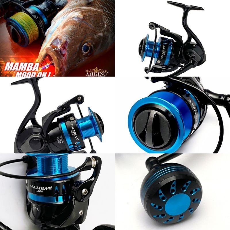 Reel Spinning Ajiking Mamba Power Handle 6000