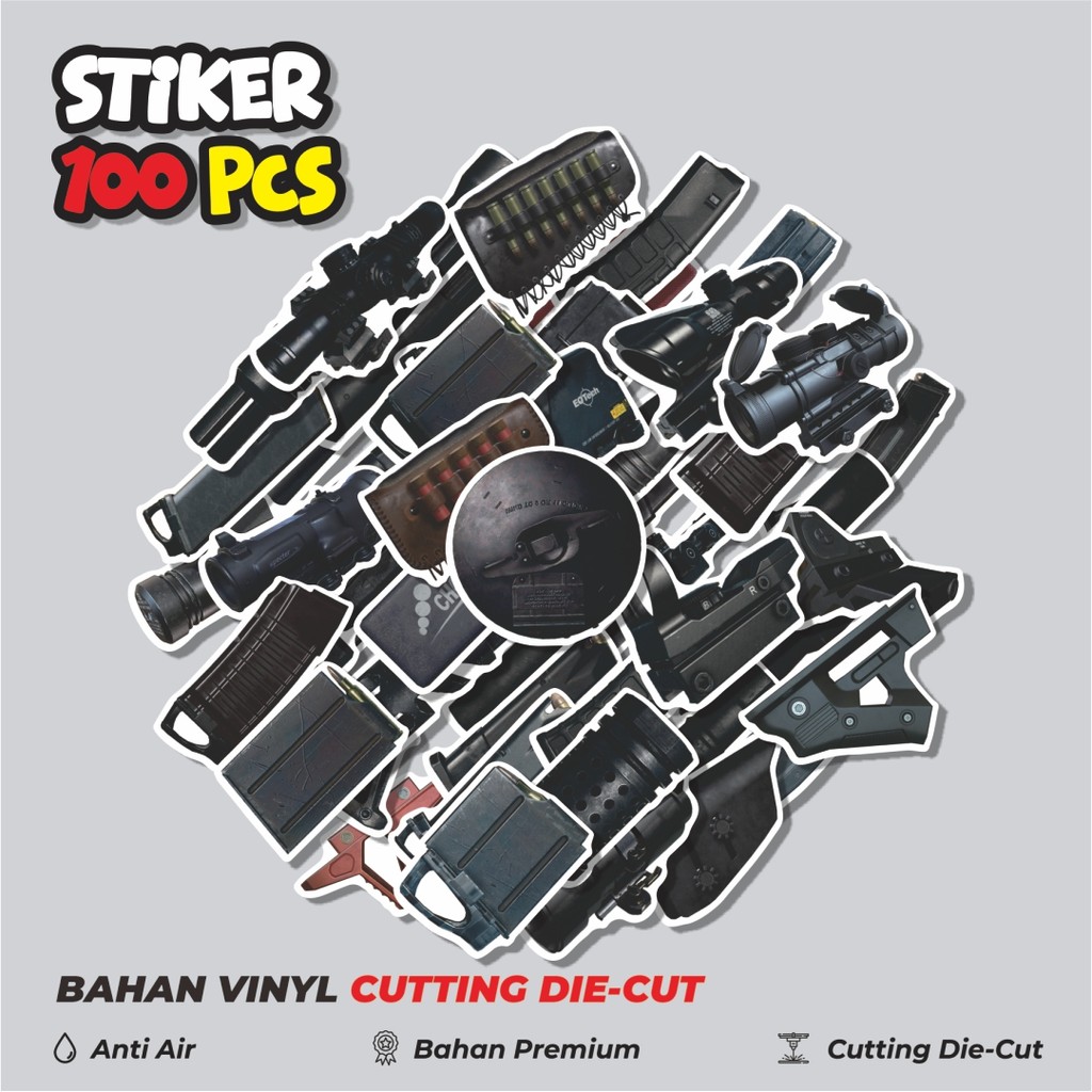 

Terbaru! 50 pcs Stiker Games PUBG ATTACHMENT Dekorasi Lucu Kreatif untuk Notebook, Skateboard, HP