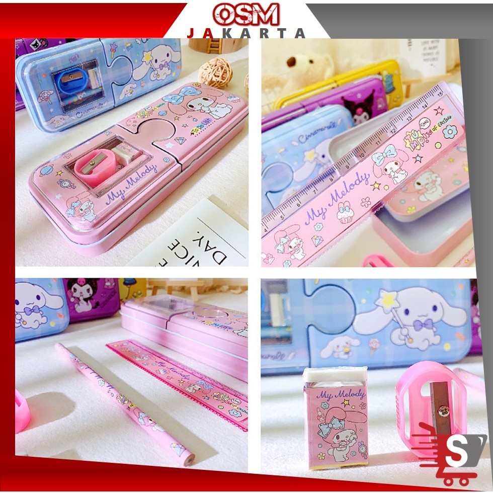 

OSM JKT S6003 Kotak Pensil Sanrio Bening 2 Tingkat / Kotak Pensil Sanrio / Kotak Pensil Lucu / Kotak Pensil Anak / Kotak Pensil