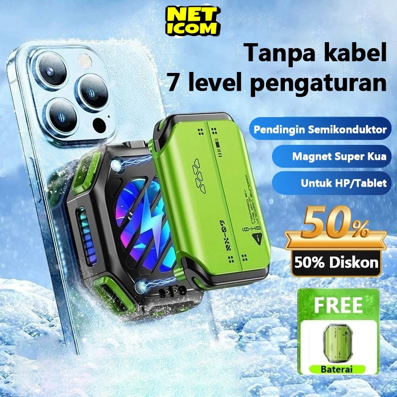 Fancooler X111 Wireless FunCooler Heatsink Magnetic Pendingin  Rechargeable Battery 3500mAh