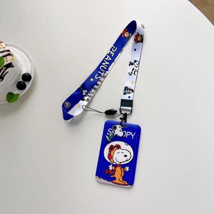 

READY snoopy lanyard gantungan tali hp id kartu card photocard pc kpop case - a