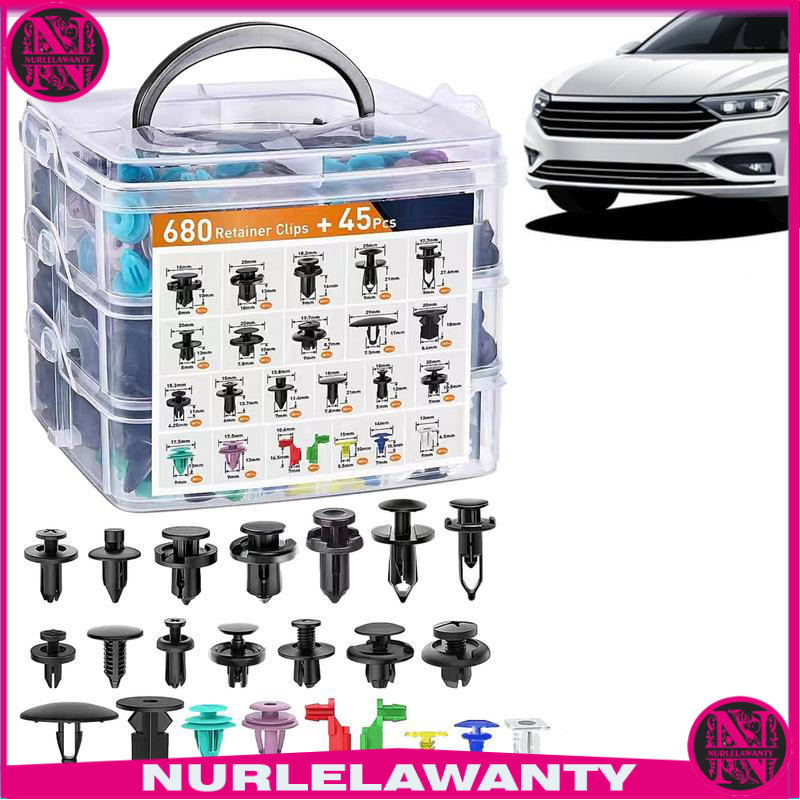 

- RISALE Klip Kancing Mobil Baut Rivet Plier Clip Trim Panel 680 PCS - RS-68 -
