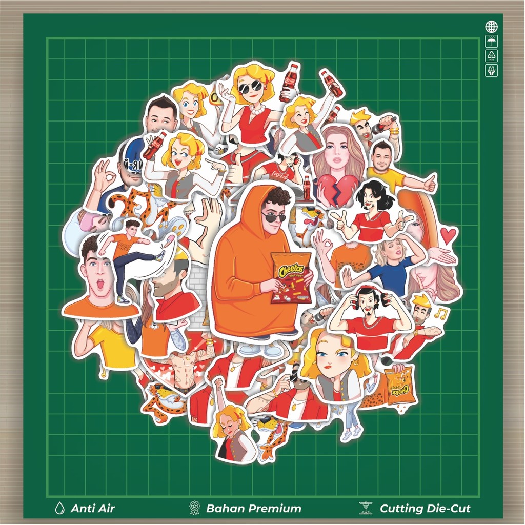 

Stiker Cutting Pack Stiker Maskot Lays Isi 100Pcs Series Aesthetic Lucu Keren Untuk Koper Bahan Vynil