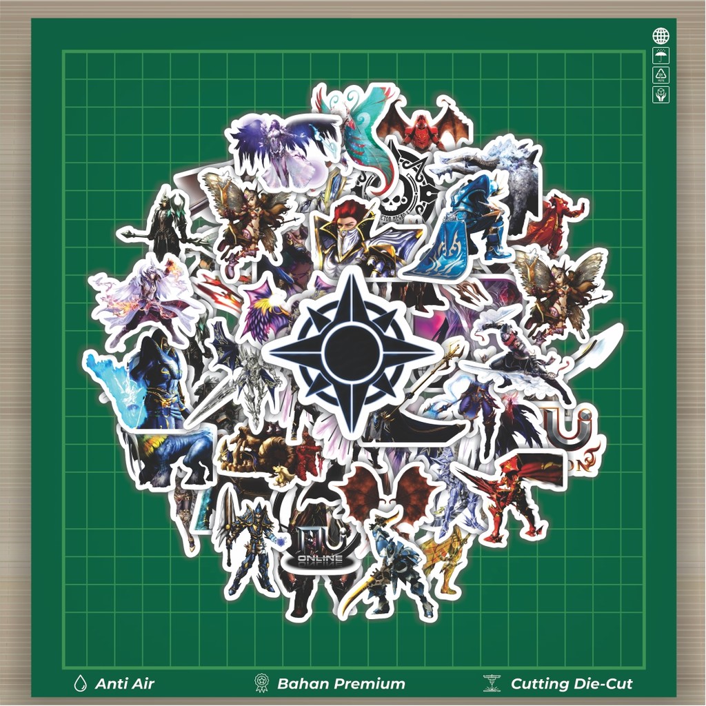 

HOT 50 PCS STIKER Stiker Game Series MU Online Karakter Mix Stiker Fashion Cars Decal Dingin Kartu Album Custom Vinyl Anti Air- Sticker Aesthetic Buku Journal Koper Casing HP Tablet Laptop Helm Motor Botol Minum