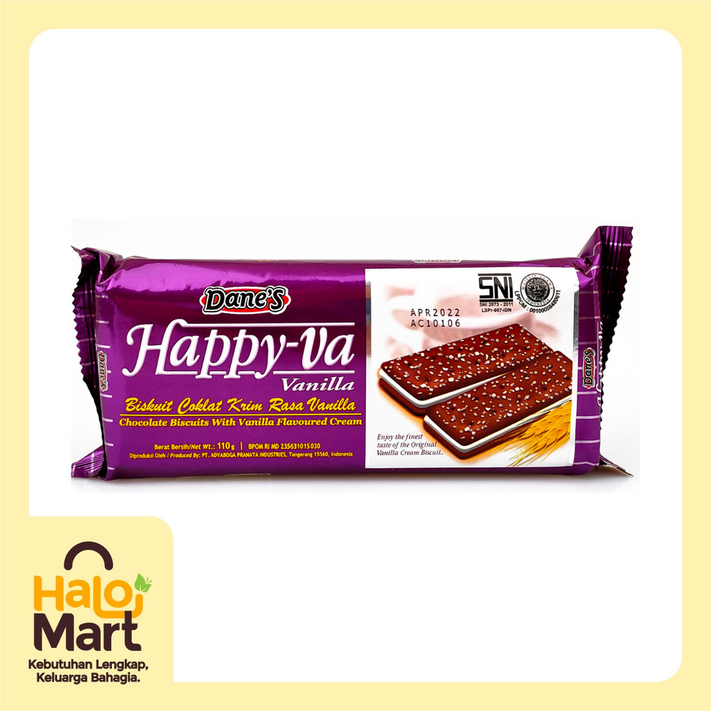 

BISCUIT DANES HAPPY VANILLA 105GR