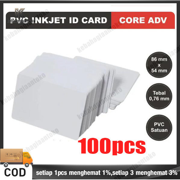 100pcs ID CARD INKJET, INKJET PVC BLANKCARD,KARTU INKJET,PVC EPSON,PVC INKJET CARD