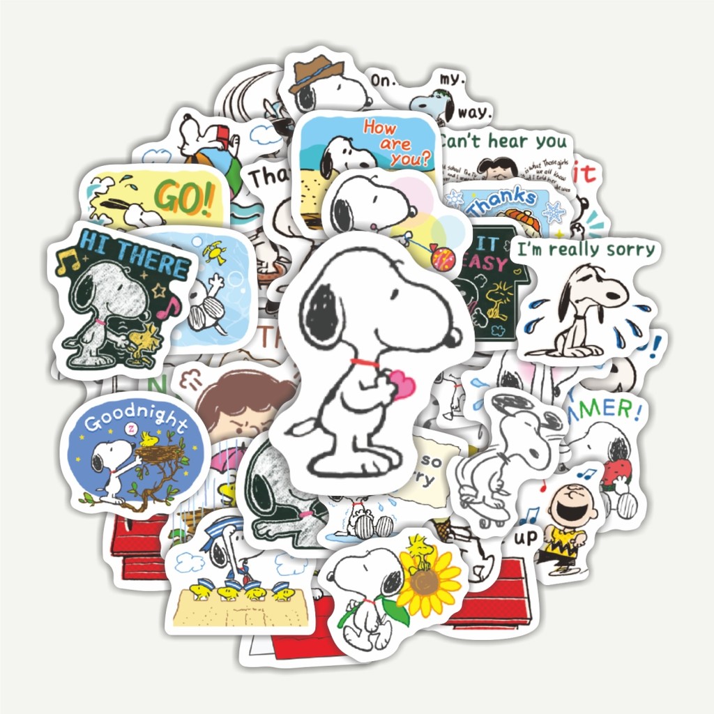 

Sticker Pack Stiker Kartun Snoopy V35 | Sticker TUMBLR | Stiker LAPTOP KOPER HELM