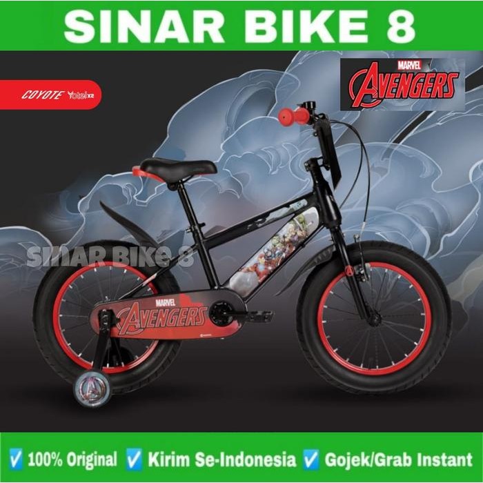Sepeda Anak Laki BMX ELEMENT ‎COYOTE KIDS BIKE YOTEL X TWO AVENGER 3.0 Ukuran 12, 16, & 18 Inch - 12