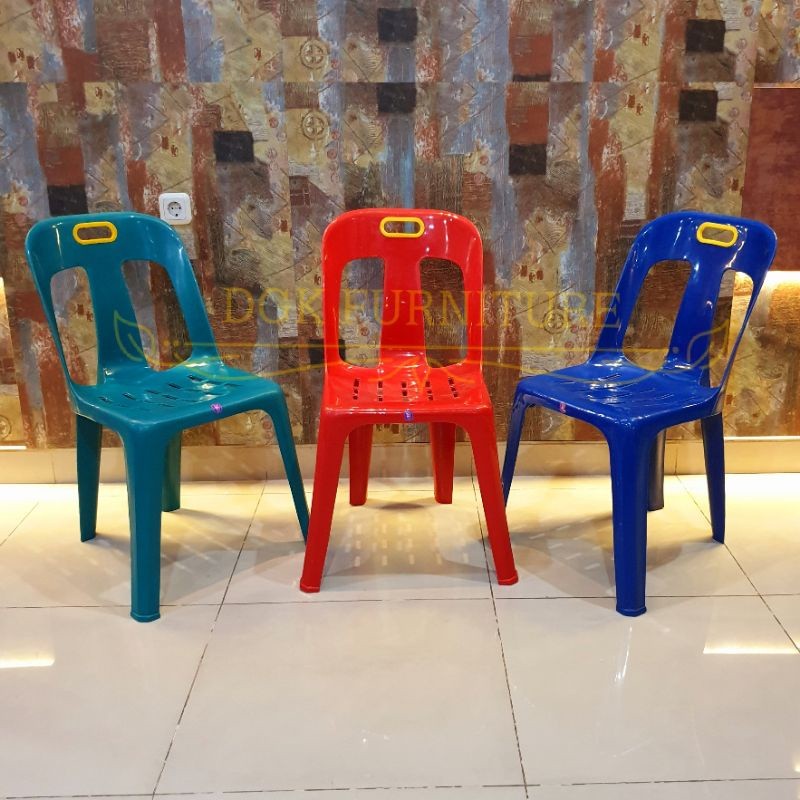 Kursi Makan Pesta Cafe Kafe Warung Warkop Sandar Sandaran Sender Senderan Plastik TWINPAN TWIN PAN 0