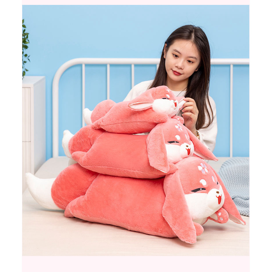 Genshin Yae Miko Stuffed Throw Pillow Cute Anime Genshin Fox Plush cushion Decorative Stuffed Body P