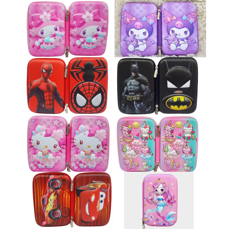 

GANGSASHOP Kotak pensil karakter anak-anak timbul import