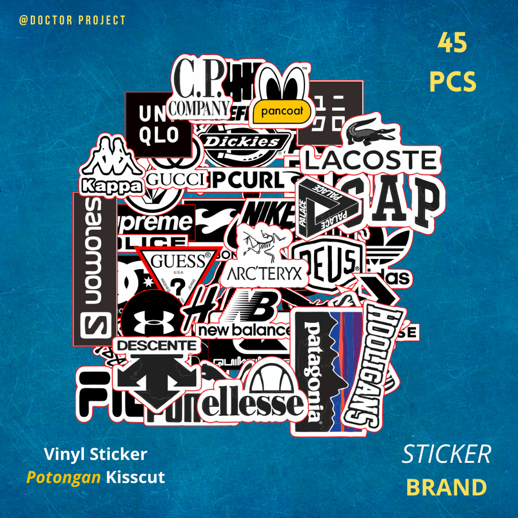 

Stiker Pack Isi 45 pcs Logo Brand VIRAL UNTUK HP LAPTOP HELM TUMBLER