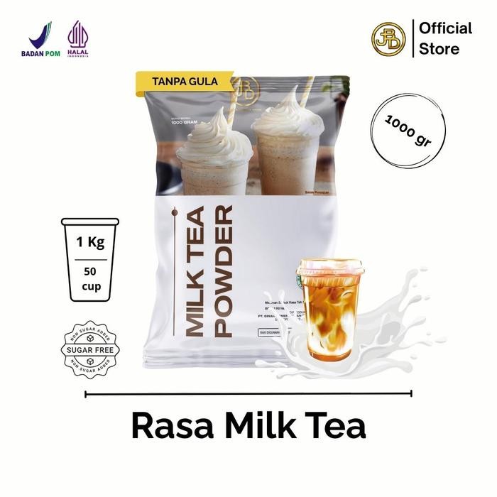

PROMO Bubuk minuman Premium Rasa Milk Tea 1Kg JBD | Jakarta Bubble Drink | Halal&BPOM - Tea