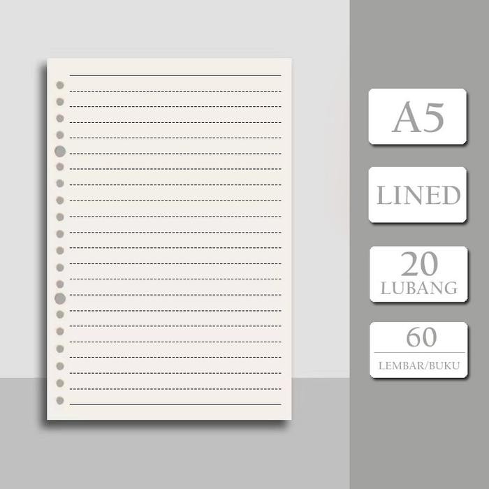 

Notebbok Buku Binder A5 B5 Buku Tulis Sekolah Buku Notebook Aesthetic Lose Leaf Binder Kuliah - A5-20lubang-Line