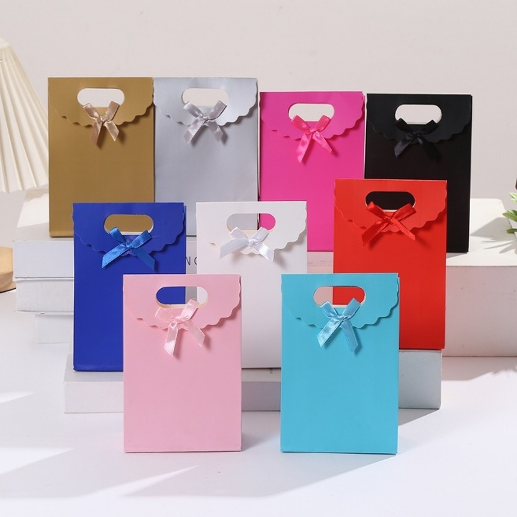 

Paper Bag Pita Tutup Paperbag Kecil Tas Kertas Kantong Baju Tempat Kado Bingkisan Hadiah HBD ES0454