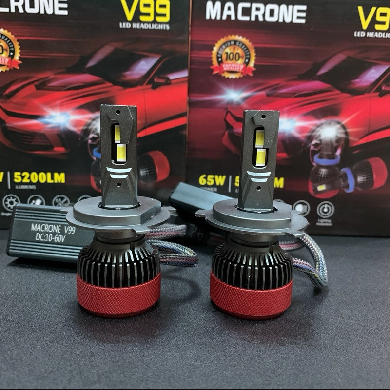 lampu led mobil daihatsu ayla pure 65watt lampu utama pnp v99 macrone