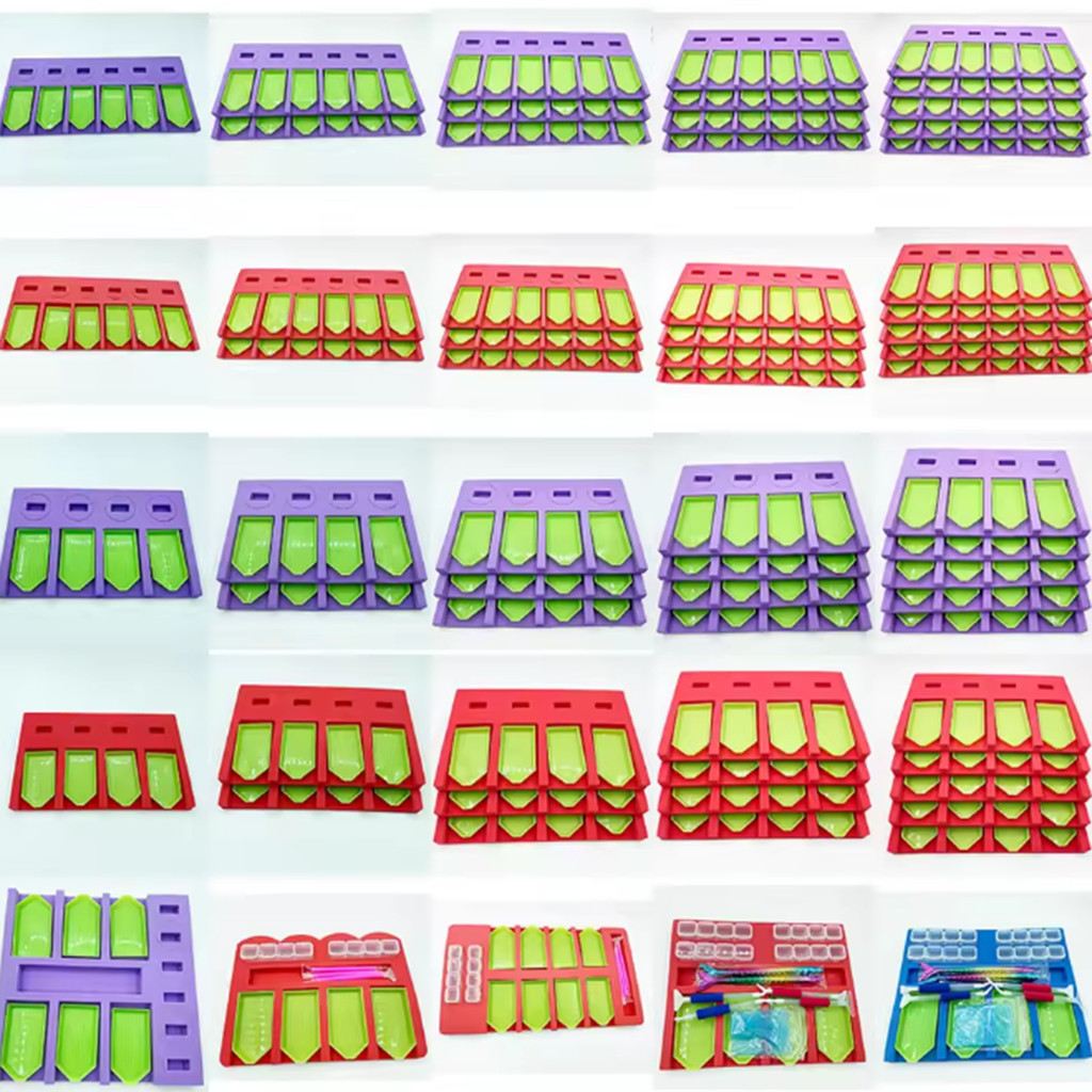 

1pc Foam amond Painting Cross Stitch Tool Moasic Accessories Tray Plate Organizer For Storage Boxes Containers