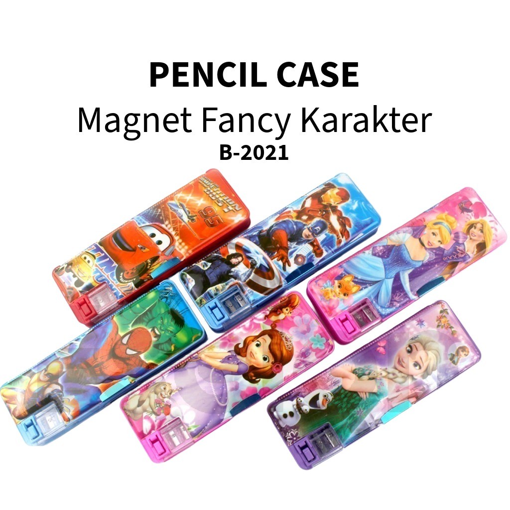 ♚Kotak Pensil Magnet Fancy /  Tempat Pensil Magnet B-2021♚