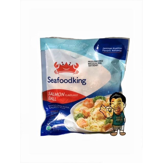 

PROMO! Seafood King Bakso Ikan rasa Salmon- Salmon Flavour Ball 200 g