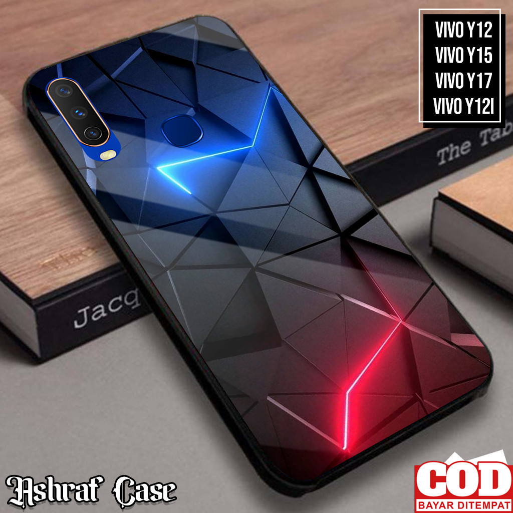 Case Vivo Y12/Y12i/Y15/Y17 - Casing Vivo Y12i/Y15/Y17 ( ASBT) Softcase Glass Kaca - Kesing Hp - Sili