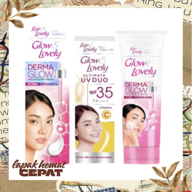 Glow & Lovely Cream Multi Vitamin Cream Wajah Fair&Lovely & Vit C