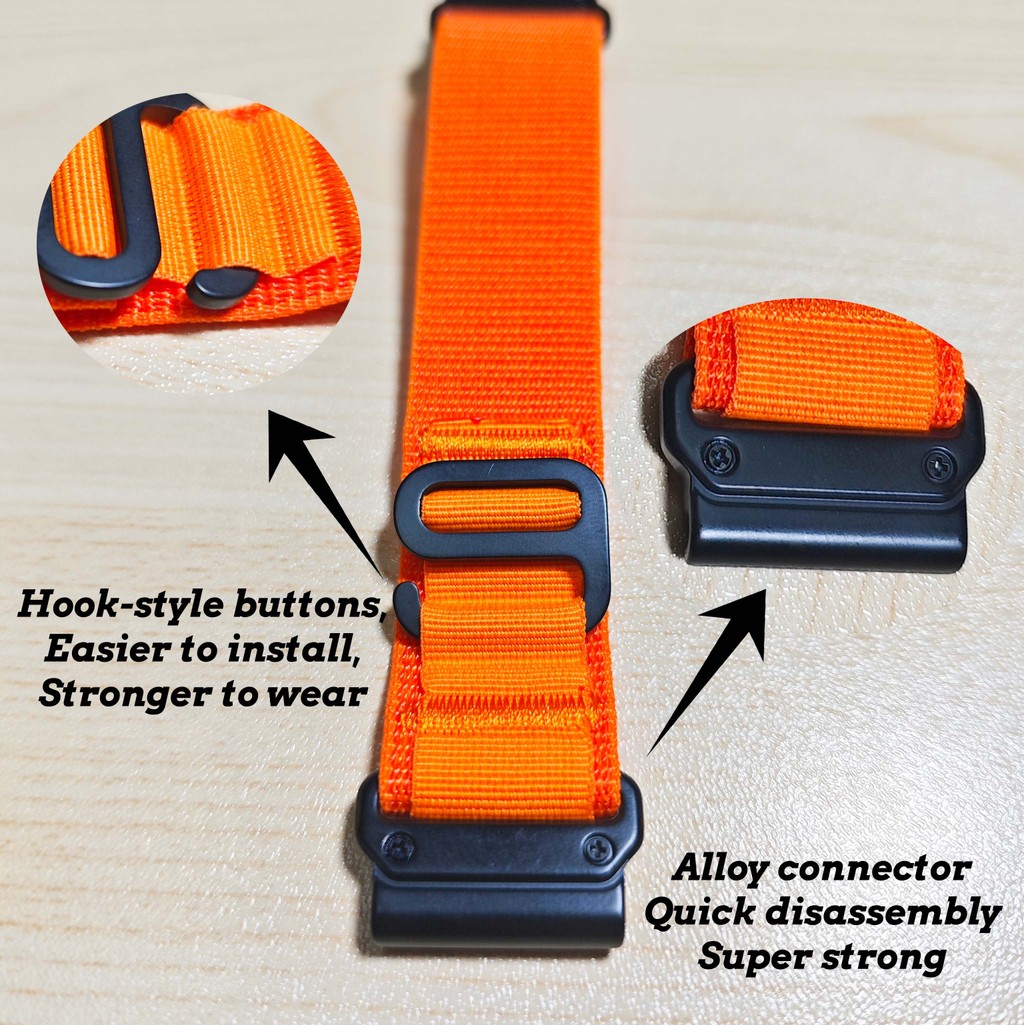 Nylon Watch Strap for Garmin Fenix5/5X Pro Fenix 6/6X Pro Fenix 7/7X 7X Solar Strap Fenix 8/8X Quick