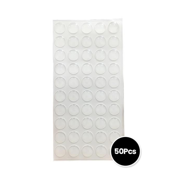 

saleFurniture door stops silicone cabinet damper stopper adhesive rubber pad door knob protector buffer door wall protector bump sticker - 10mm*2mm（50pcs）terlaris