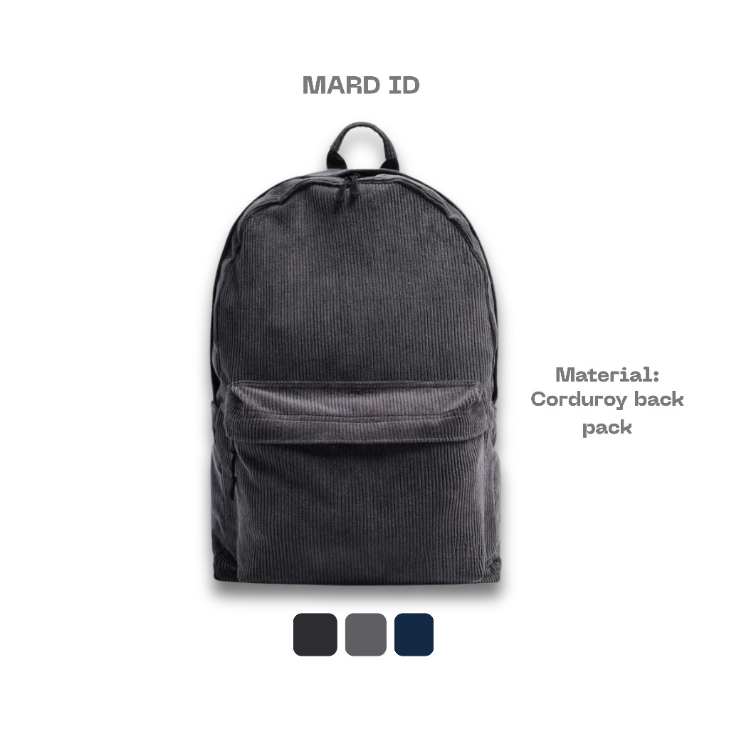 tas backpack corduroy / tas ransel corduroy soullbags / tas ransel sekolah