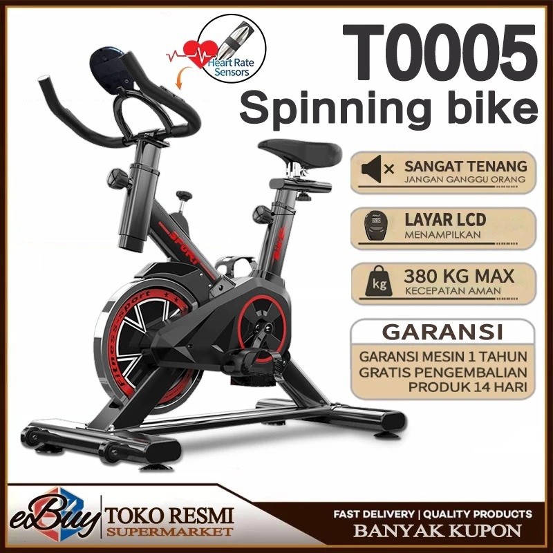 e-Buy Sepeda Berputar Peralatan Gym Dalam Ruangan Sepeda Stasioner