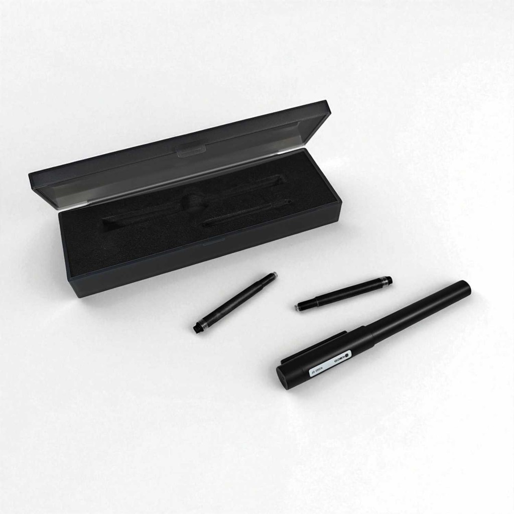 

TAMSTRE Kaco SKY Pena Fountain Pen EF Nib Black Ink with Cartridge - K1020