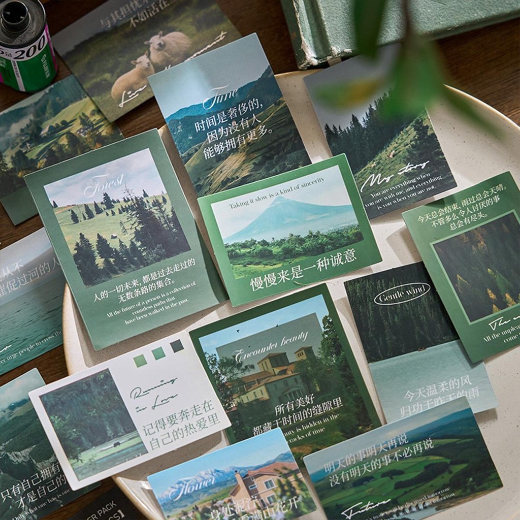 

Stickers Scrapbook Vintage Material Isi 40 Lembar LIFE IS WILDERNESS EDITION Journal Deco Aesthetic Craftycharm