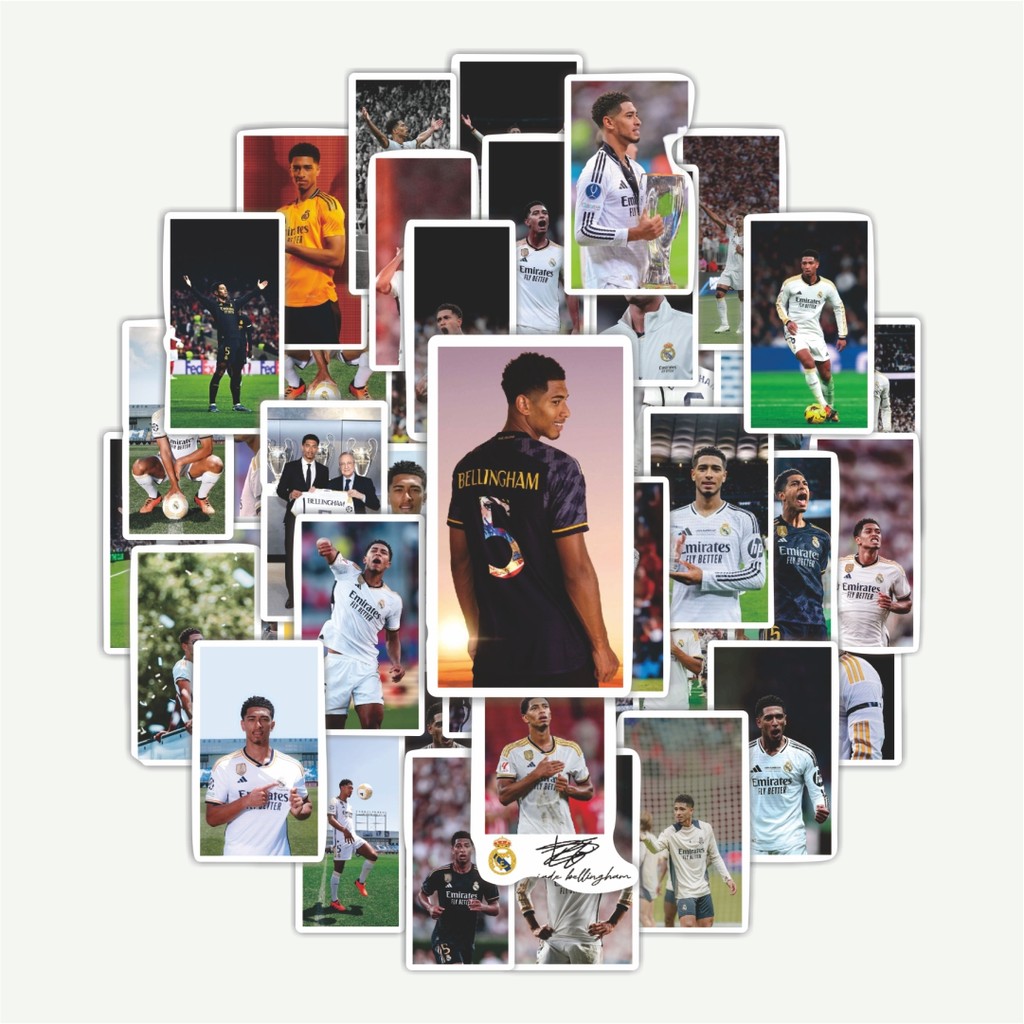 

Sticker Pack Stiker Sepak Bola RM Bellingham V4 | Sticker TUMBLR | Stiker LAPTOP KOPER HELM