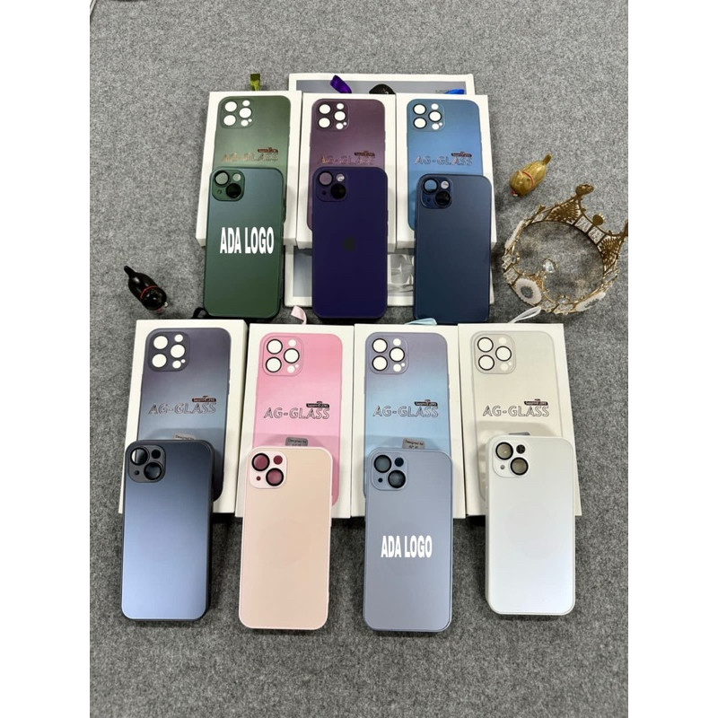 KING - AG GLASS PRO STERL METAL CASE IPHONE 11 12 13 14 15 Pro Max Plus