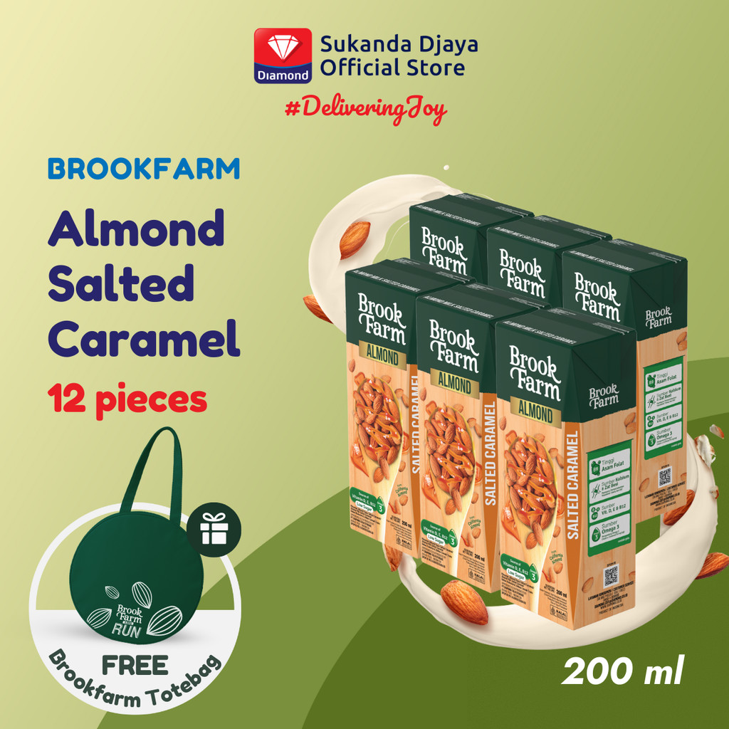

Brookfarm Susu Almond Salted Caramel [12 pcs] + Free Totebag