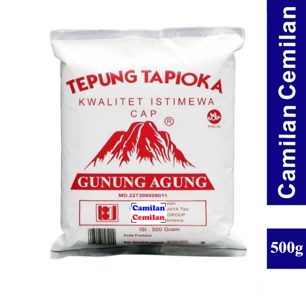 

Tepung Tapioka Kanji Sagu Cap Gunung Agung Merah 500 gr