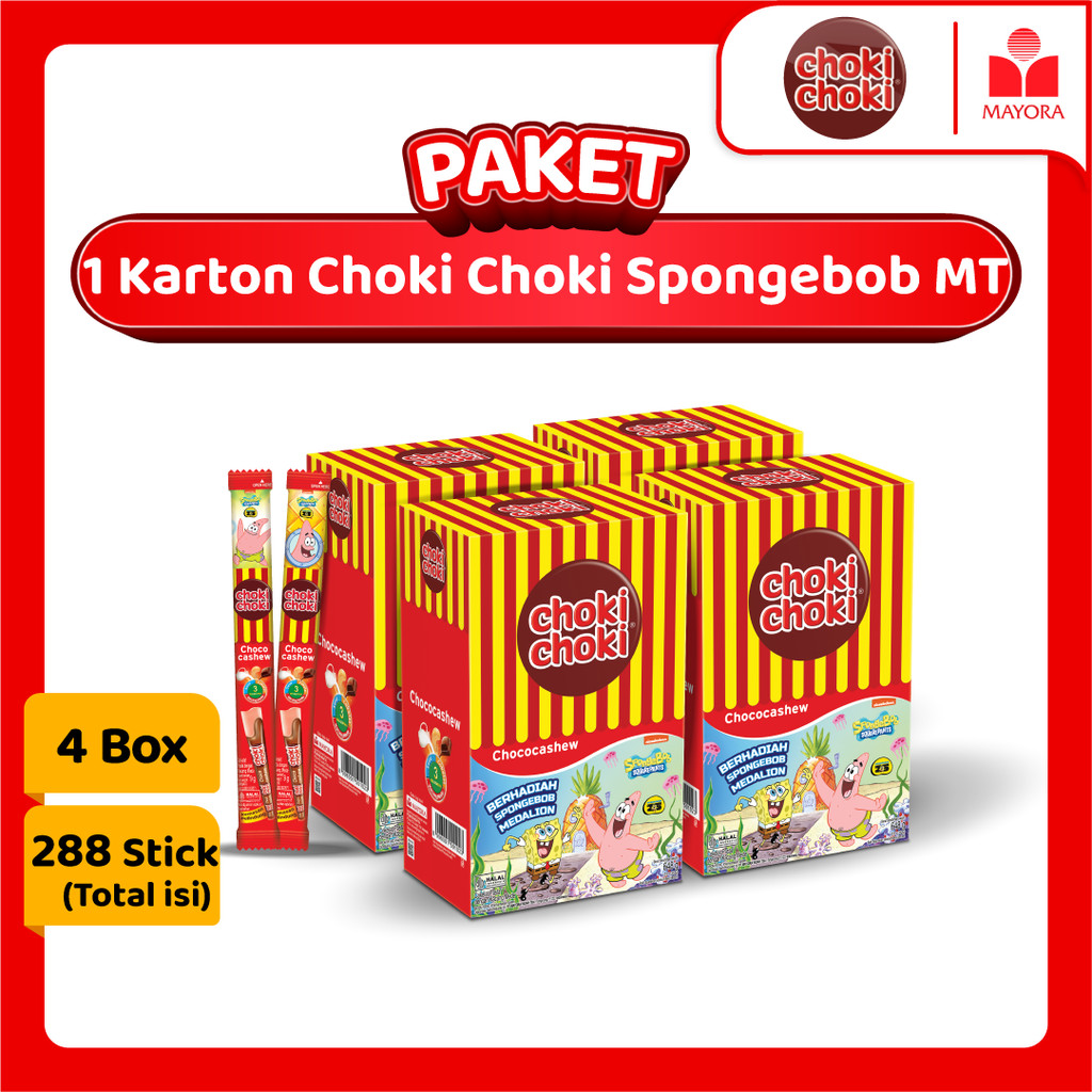 

Paket 1 Karton Choki Choki Cashew Spongebob MT