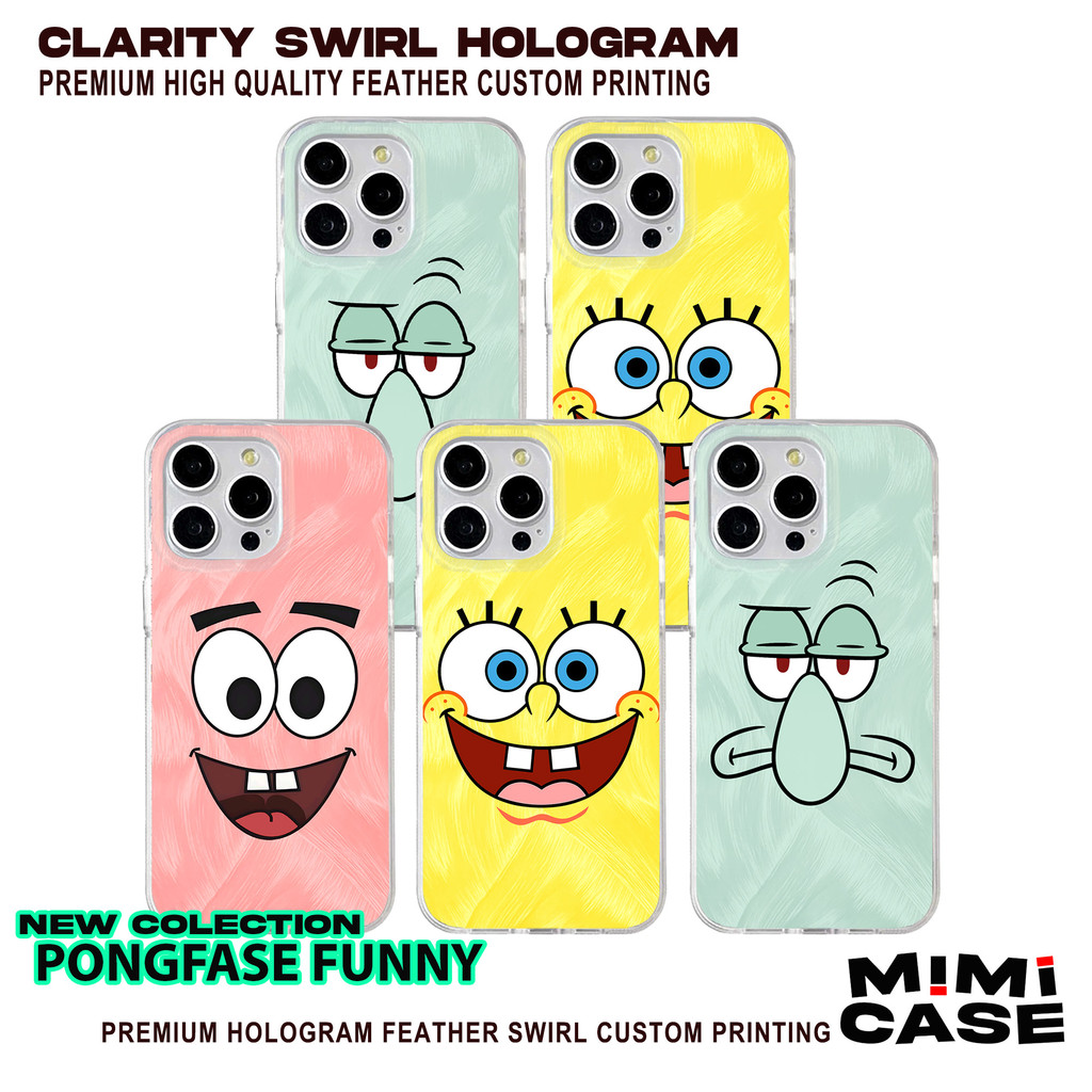 Casing Pongface Funny Oppo A5 A3X A17 A15 A57 A5PRO RENO6 RENO10 RENO11 RENO12 MI627 Karakter Anime 