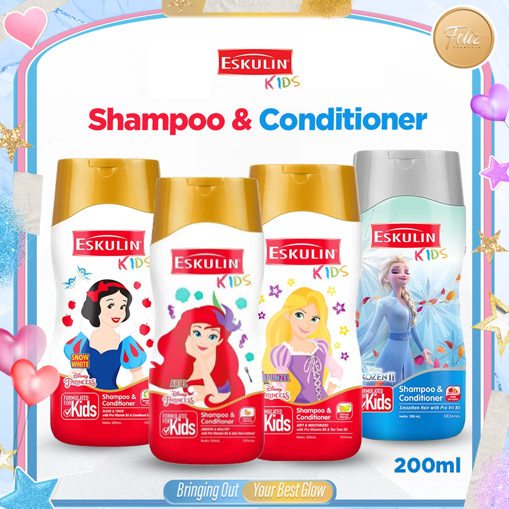 * FELIZ * ESKULIN Kids Shampoo & Conditioner Princess 200ml