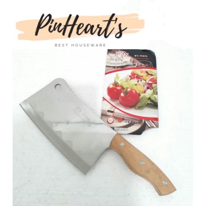 HSO - GOLOK DAGING JEPANG DENGAN GAGANG KAYU TAJAM | GOLOK DAGING | GOLOK DAPUR