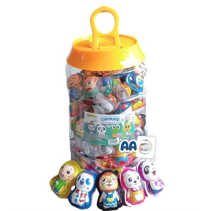 

CHOCOLATE BISKUIT COLEK COKELAT BENTUK BONEKA LIANGGUI TOPLES ISI 60 X 6 GR