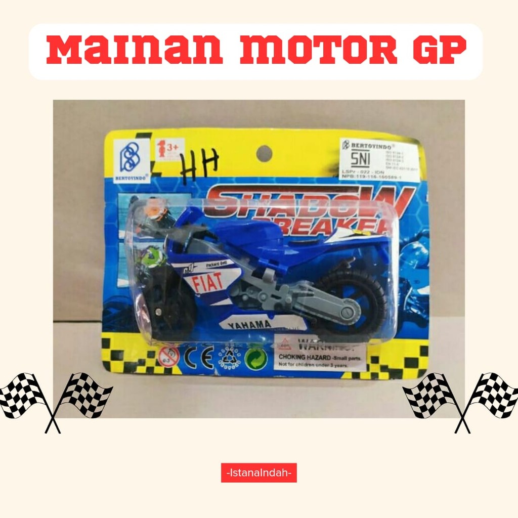 Mainan Miniatur Motor GP Mainan Motor Motoran Balap Hadiah Anak