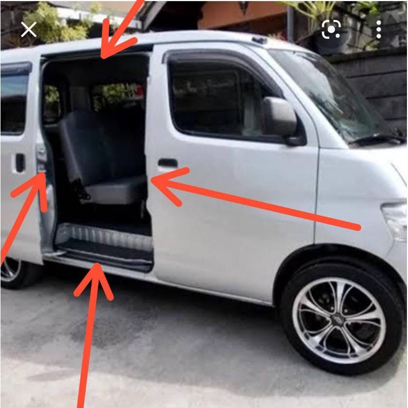 karet balon karet body mobil peredam pintu daihatsu gran max luxio espass pintu tengah