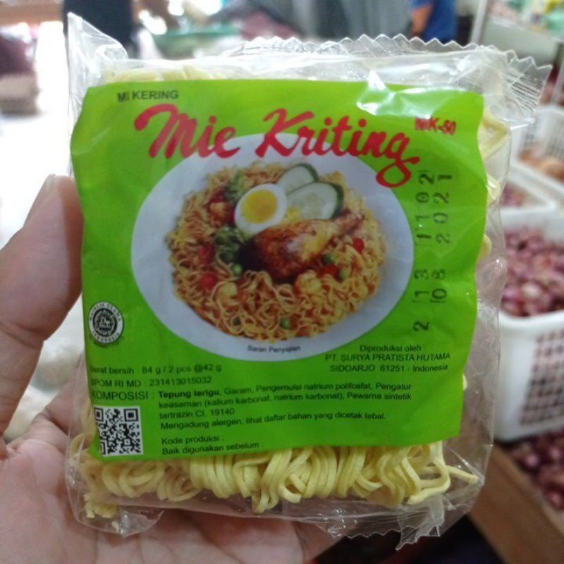 Mie Kriting / Mie Keriting / Mie Kering Kuning - KDY
