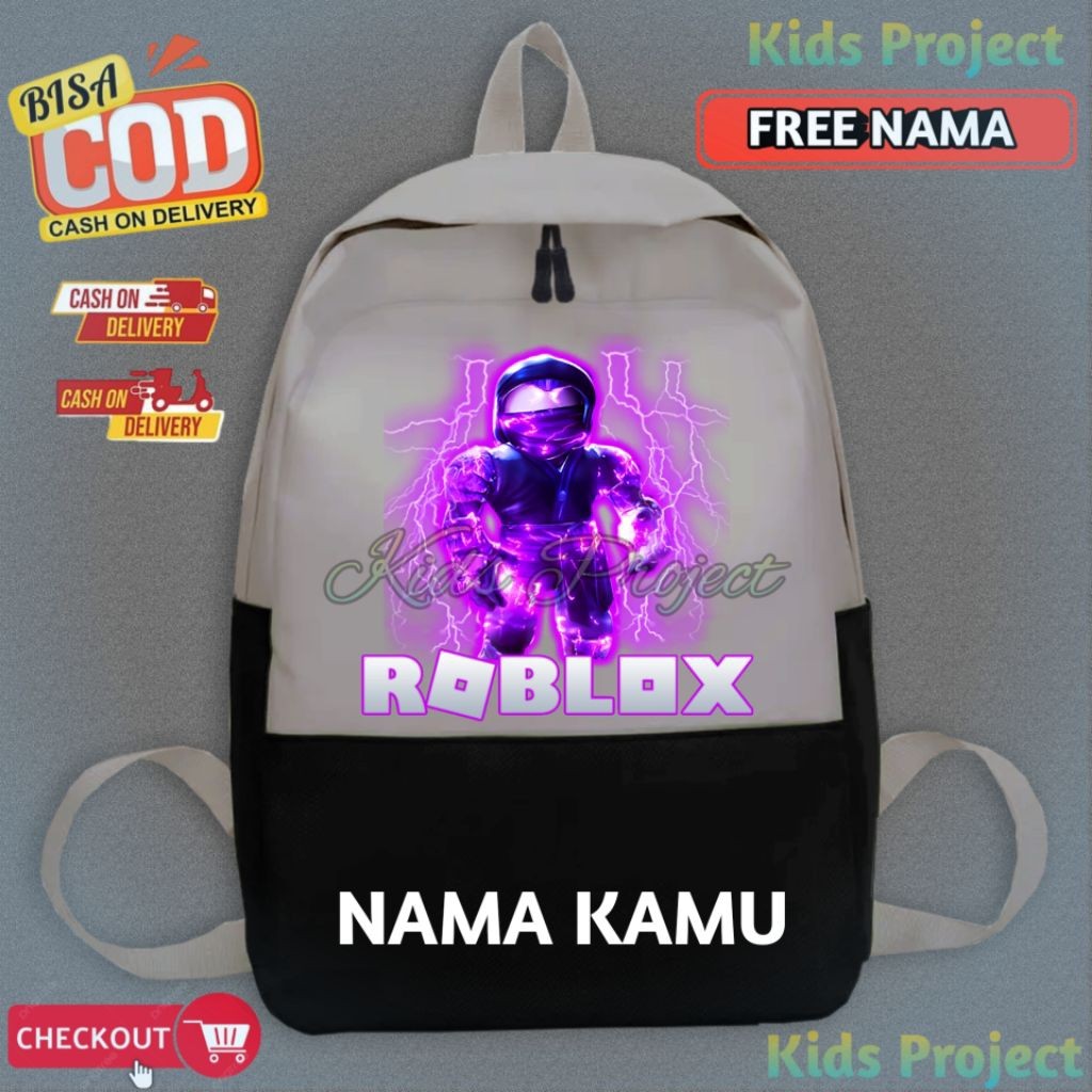 Tas Ransel Anak Roblox Ninja Legends Karakter Shadow Charge element