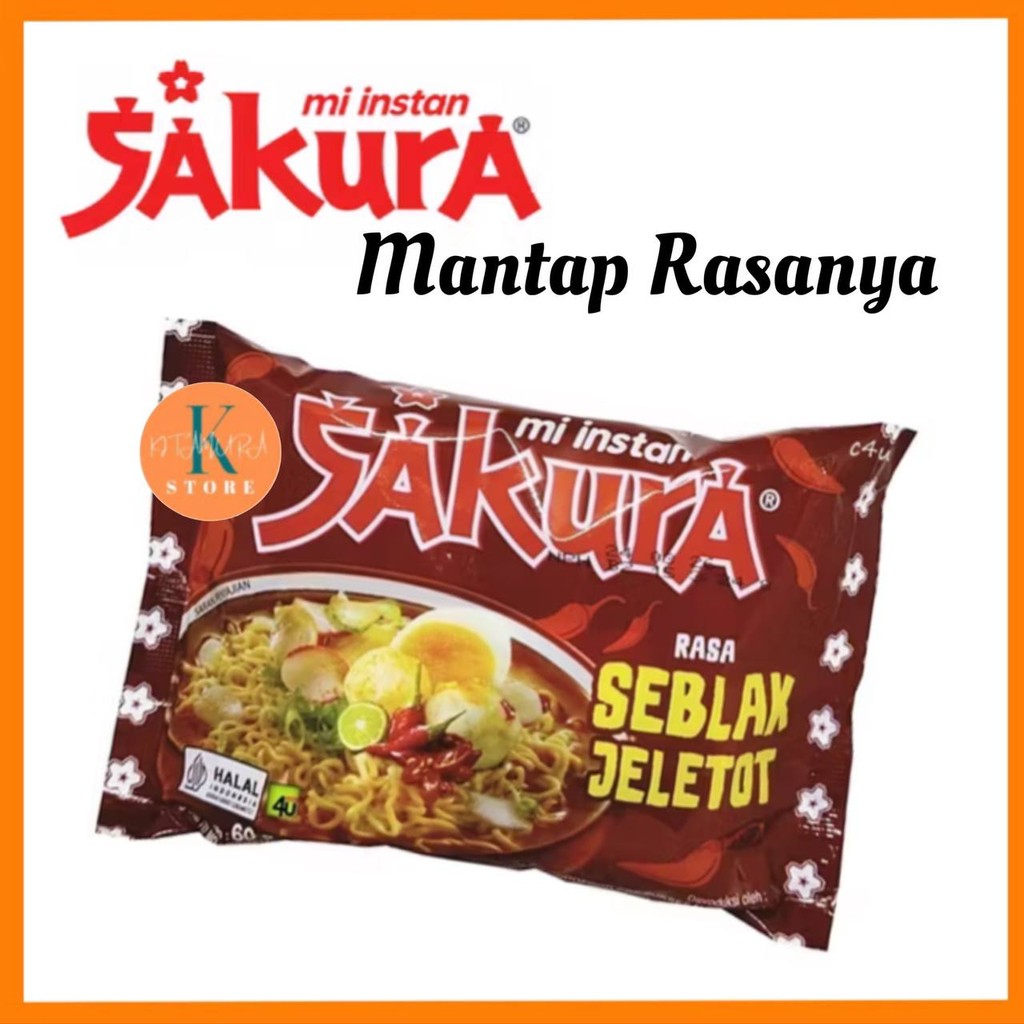 

1 Pcs Mie Instan Sakura Seblak Jeletot 60 Gr BPOM Halal Ori