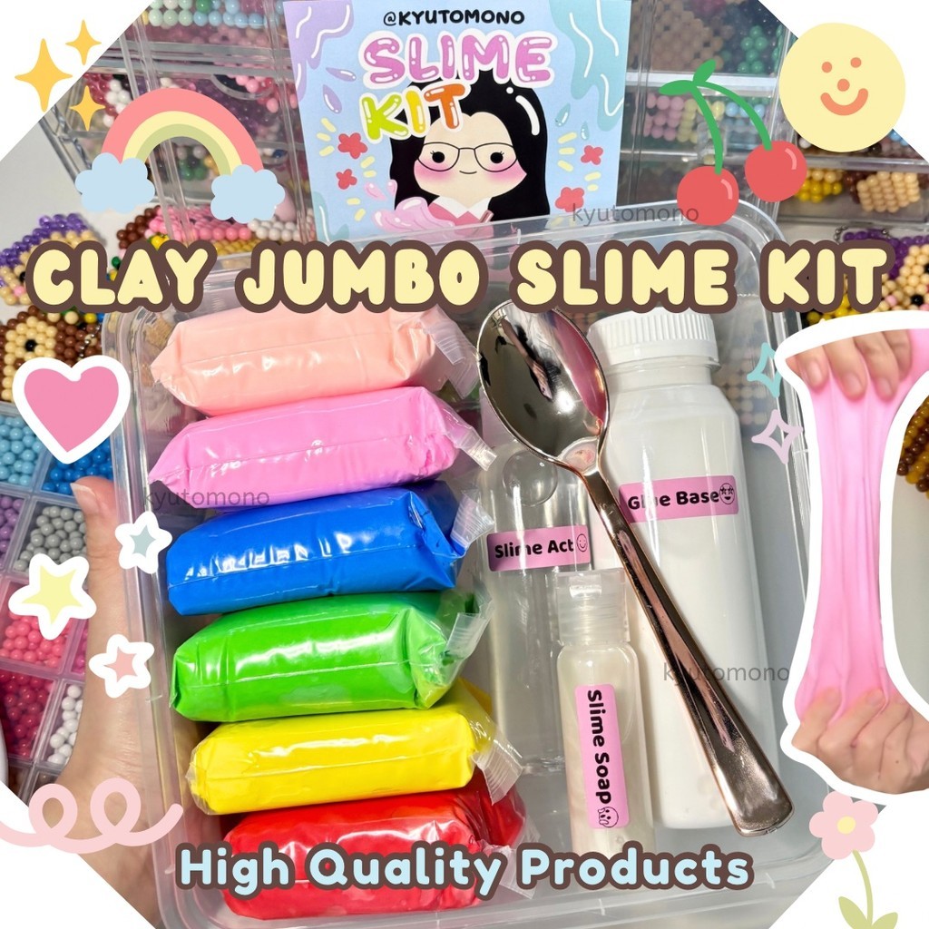 TERMURAH  DIY Clay Jumbo Slime Kit  Paket Membuat Slime kv-0