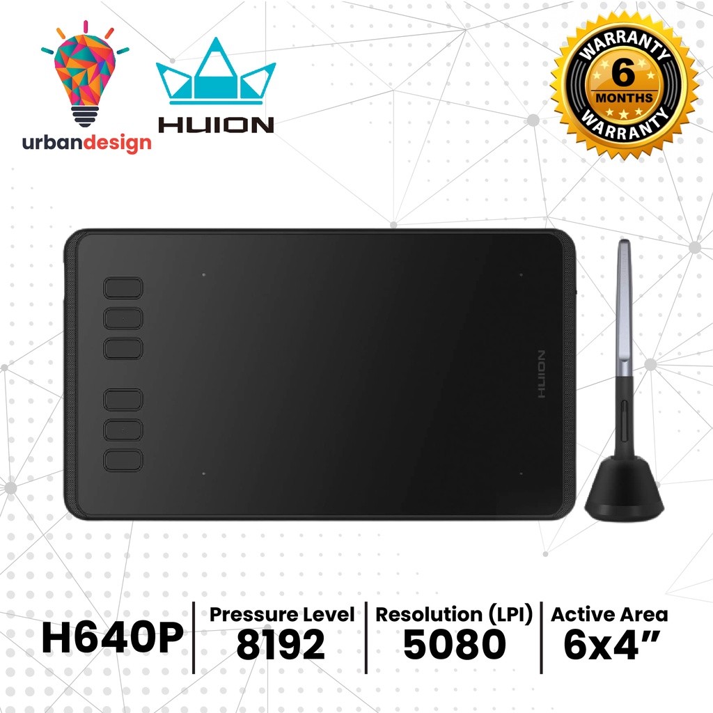 Huion H640 H640P Graphic Drawing Tablet OSU